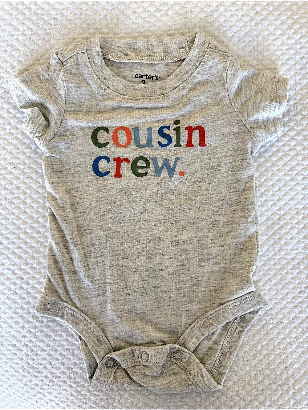 Carter's Baby Cousin Crew Graphic Bodysuit - Gray